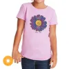Picture of Girls Crew Tee - Oopsy Daisy - Lilac by DelSol for Women - 1 Pc T-Shirt (YS)