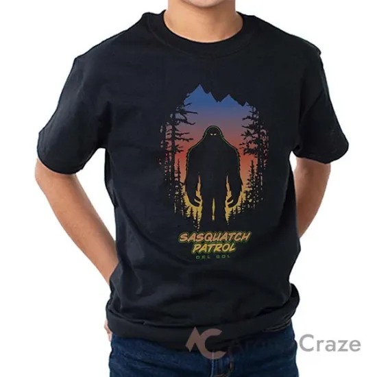 Picture of Kids Crew Tee - Sasquatch - Black by DelSol for Kids - 1 Pc T-Shirt (YXS)