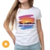 Picture of Girls Crew Tee - Wild Horse - White by DelSol for Women - 1 Pc T-Shirt (YXS)