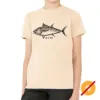 Picture of Men Crew Tee - Big Fish - Beige by DelSol for Men - 1 Pc T-Shirt (YXS)