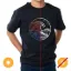 Picture of Men Crew Tee - Waves - Black by DelSol for Men - 1 Pc T-Shirt (YL)