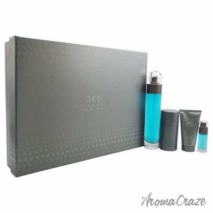 360 by Perry Ellis for Men - 4 Pc Gift Set 3.4oz EDT Spray, 