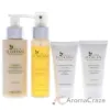 Picture of Calming Skincare Travel Kit by Villa Floriani for Women - 6 Pc 3.4oz Chamomile Cleansing Lotion, 1.69oz Chamomile Toner, 0.68oz Chamomile Calming Day Lotion SPF 20, 0.84oz Micro-Quartz Skin Polish, 0.05oz Advanced Lifting Eye Cream, 0.06oz Chamomile Calming Serum