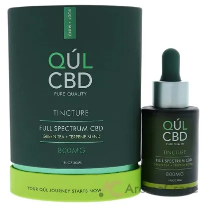 Picture of Tincture Full Spectrum 800mg CBD - Green Tea by Kul CBD for Unisex - 1 oz Tincture