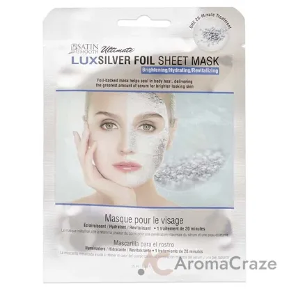 Picture of Ultimate LuxSilver Foil Sheet Mask by Satin Smooth for Women - 1 Pc Mask