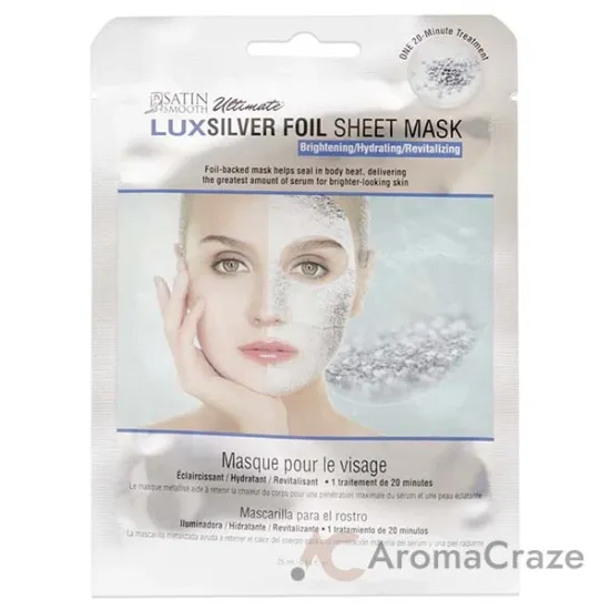 Picture of Ultimate LuxSilver Foil Sheet Mask by Satin Smooth for Women - 1 Pc Mask