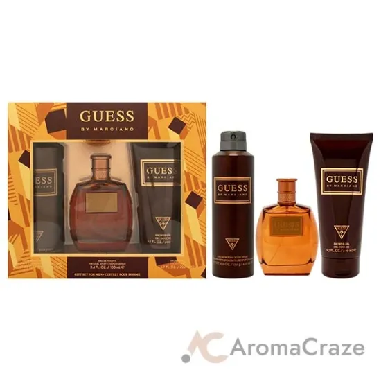 Picture of Guess By Marciano by Guess for Men - 3 Pc Gift Set 3.4oz EDT Spray, 6.7oz Shower Gel, 6.0oz Deodorizing Body Spray