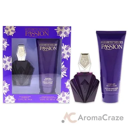 Picture of Passion by Elizabeth Taylor for Women - 2 Pc Gift Set 2.5oz EDT Spray, 6.8oz Perfumed Body Lotion