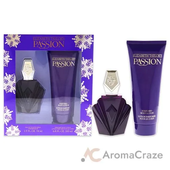 Picture of Passion by Elizabeth Taylor for Women - 2 Pc Gift Set 2.5oz EDT Spray, 6.8oz Perfumed Body Lotion