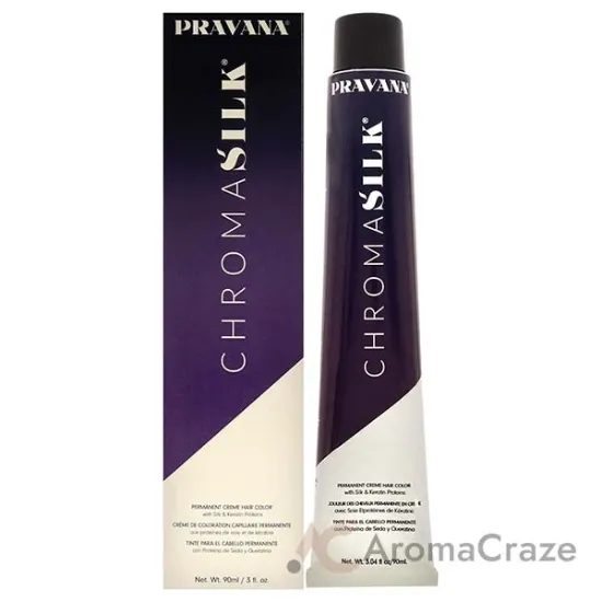 Picture of ChromaSilk Creme Hair Color - 5.37 Ligh Golden Violet Brown by Pravana for Unisex - 3 oz Hair Color