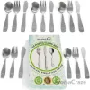 Picture of Stainless Steel Kids Silverware Set by Chillout Life for Kids - 15 Pc Cutlery