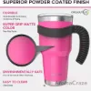 Picture of Stainless Steel Tumbler with Handle - Hot Pink by Chillout Life for Unisex - 6 x 30 oz Tumbler