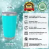Picture of Stainless Steel Tumbler with Lid and Straw - Teal by Chillout Life for Unisex - 20 oz Tumbler