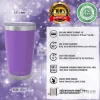 Picture of Stainless Steel Tumbler with Lid and Straw - Purple by Chillout Life for Unisex - 20 oz Tumbler