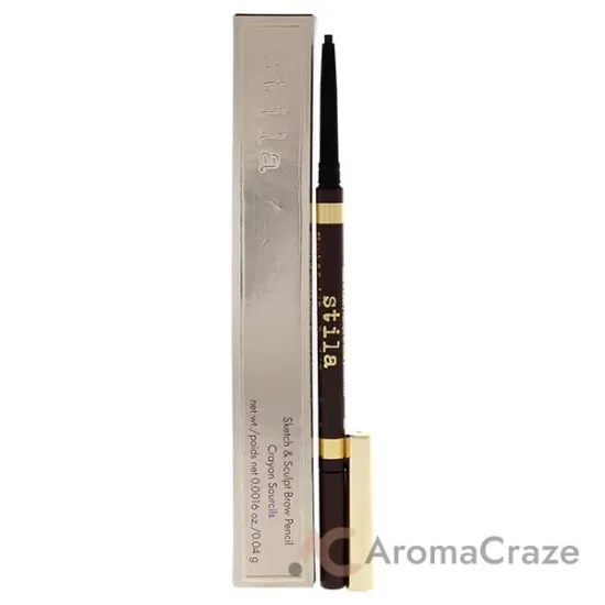Picture of Sketch And Sculpt Brow Pencil - Dark by Stila for Women - 0.0016 oz Eyebrow Pencil