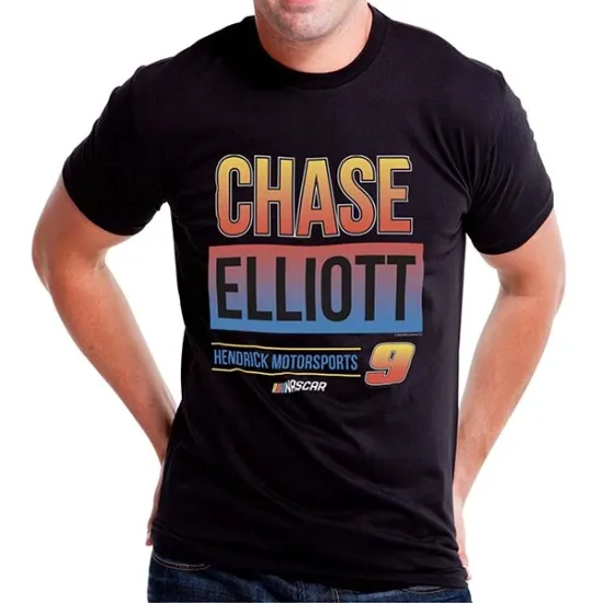Picture of NASCAR Mens Classic Crew Tee - Chase Elliot - 3 Black by DelSol for Men - 1 Pc T-Shirt (3XL)