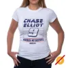 Picture of NASCAR Womens Crew Tee - Chase Elliot - 2 White by DelSol for Women - 1 Pc T-Shirt (S)