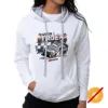 Picture of NASCAR Hooded Sweatshirt - Martin Truex Jr - 2 White by DelSol for Women - 1 Pc T-Shirt (L)
