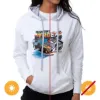 Picture of NASCAR Hooded Sweatshirt - Martin Truex Jr - 2 White by DelSol for Women - 1 Pc T-Shirt (2XL)
