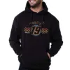Picture of NASCAR Hooded Sweatshirt - Martin Truex Jr - 1 Black by DelSol for Men - 1 Pc T-Shirt (L)