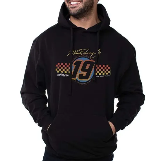 Picture of NASCAR Hooded Sweatshirt - Martin Truex Jr - 1 Black by DelSol for Men - 1 Pc T-Shirt (2XL)