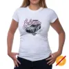 Picture of NASCAR Womens Crew Tee - Jimmie Johnson - 7 White by DelSol for Women - 1 Pc T-Shirt (2XL)