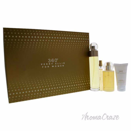 360 by Perry Ellis for Women Gift Set - 4 Pc Fragrance Set 3