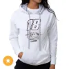 Picture of NASCAR Hooded Sweatshirt - Kyle Busch - 10 White by DelSol for Women - 1 Pc T-Shirt (M)