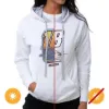 Picture of NASCAR Hooded Sweatshirt - Kyle Busch - 10 White by DelSol for Women - 1 Pc T-Shirt (L)