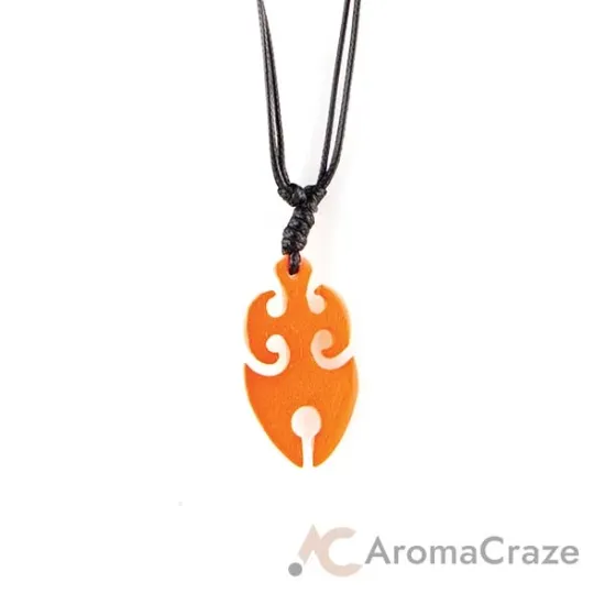 Picture of Color-Changing Necklace - Tribal Flame - White To Orange by DelSol for Women - 1 Pc Necklace