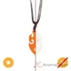 Picture of Color-Changing Necklace - Tribal Flame - White To Orange by DelSol for Women - 1 Pc Necklace