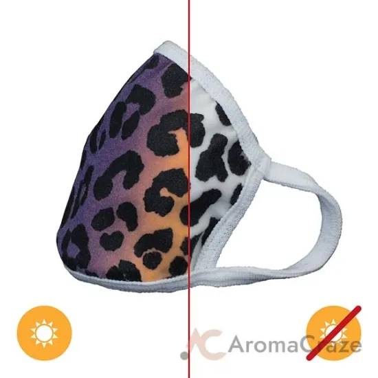 Picture of Color-Changing Face Mask - Leopard - Youth by DelSol for Unisex - 1 Pc Mask