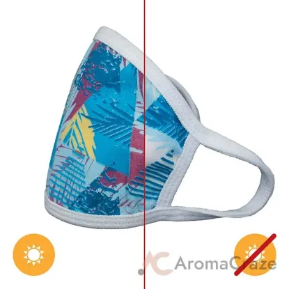 Picture of Color-Changing Face Mask - 80s Triangle - Youth by DelSol for Unisex - 1 Pc Mask