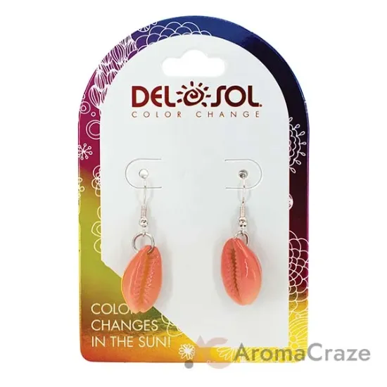 Picture of Color-Changing Earrings - Pink Cowrie by DelSol for Women - 1 Pc Earrings