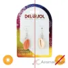 Picture of Color-Changing Earrings - Pink Cowrie by DelSol for Women - 1 Pc Earrings