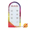 Picture of Color-Changing Earrings - Hearts and Stars by Delsol for Women - 4 Pair Earrings