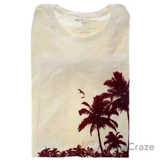Picture of Womens Boyfriend Tee - Palms And Floral Sunset by Delsol for Women - 1 Pc T-Shirt (M)