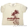 Picture of Womens Boyfriend Tee - Palms and Floral Sunset by Delsol for Women - 1 Pc T-Shirt (XL)