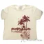 Picture of Womens Boyfriend Tee - Palms and Floral Sunset by Delsol for Women - 1 Pc T-Shirt (XL)