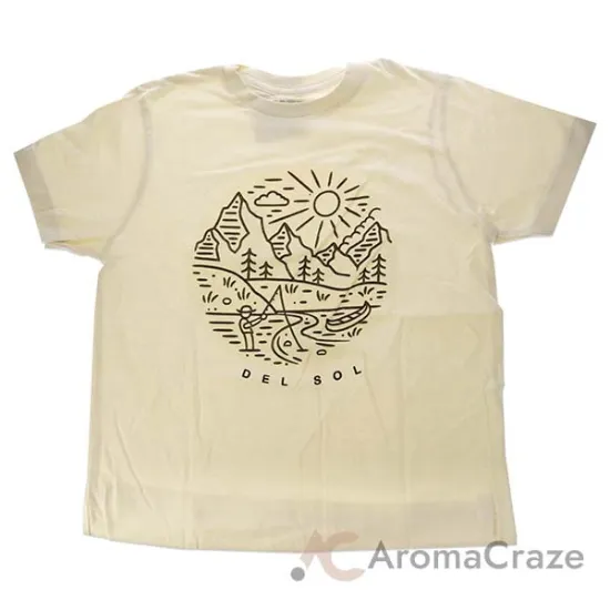 Picture of Kids Crew Tee - Fish Scene - Natural by DelSol for Kids - 1 Pc T-Shirt (YL)