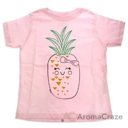 Picture of Girls Crew Tee - Blushing Pineapples - Balerina by DelSol for Kids - 1 Pc T-Shirt (3T)