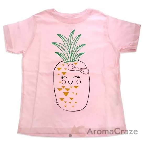 Picture of Girls Crew Tee - Blushing Pineapples - Balerina by DelSol for Kids - 1 Pc T-Shirt (3T)