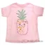 Picture of Girls Crew Tee - Blushing Pineapples - Balerina by DelSol for Kids - 1 Pc T-Shirt (3T)