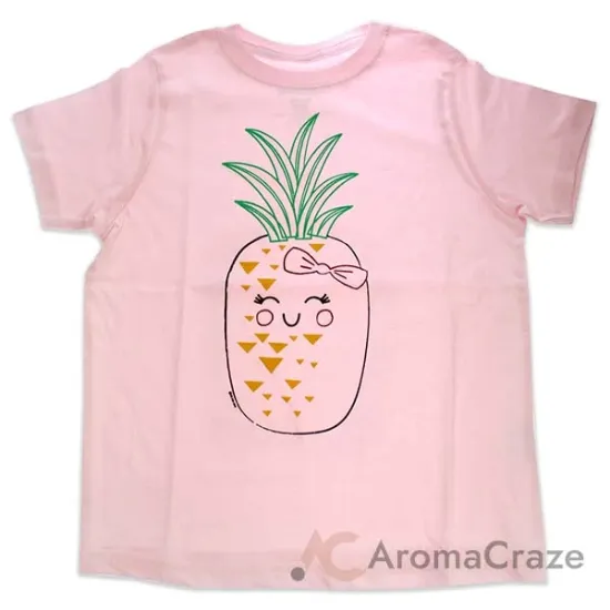 Picture of Girls Crew Tee - Blushing Pineapples - Balerina by DelSol for Kids - 1 Pc T-Shirt (4T)