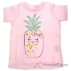 Picture of Girls Crew Tee - Blushing Pineapples - Balerina by DelSol for Kids - 1 Pc T-Shirt (2T)