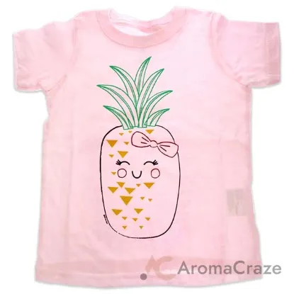 Picture of Girls Crew Tee - Blushing Pineapples - Balerina by DelSol for Kids - 1 Pc T-Shirt (2T)