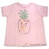 Picture of Girls Crew Tee - Blushing Pineapples - Balerina by DelSol for Kids - 1 Pc T-Shirt (5T-6T)