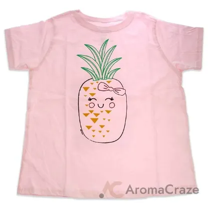 Picture of Girls Crew Tee - Blushing Pineapples - Balerina by DelSol for Kids - 1 Pc T-Shirt (5T-6T)