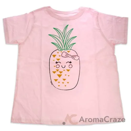 Picture of Girls Crew Tee - Blushing Pineapples - Balerina by DelSol for Kids - 1 Pc T-Shirt (5T-6T)