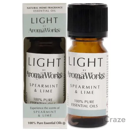 Picture of Light Essential Oil - Spearmint and Lime by Aromaworks for Unisex - 0.35 oz Oil
